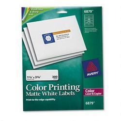Avery-Dennison Laser Labels, Matte White, Mailing,3-3/4 x1-1/4 (AVE06879)