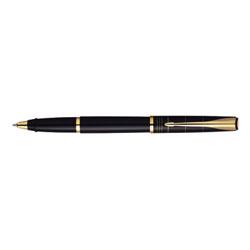 Parker Pen Company/Sanford Ink Company Latitude Roller Ball Pen, Silky Black Lacquer/23K Gold Plated Accents, Black (PAR61935)
