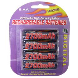 Lenmar PRO827 AA Size Nickel Metal Hydride General Purpose Battery - Nickel-Metal Hydride (NiMH) - 1.2V DC - General Purpose Battery