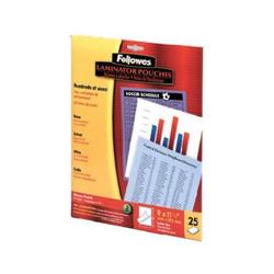 Fellowes Letter Size Laminating Pouches 11-1/2 x 9, 3 Mil, 25/Pack