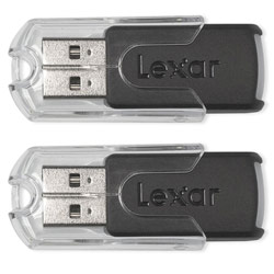 LEXAR MEDIA INC Lexar 4GB ( 2 x 2GB ) JumpDrive FireFly USB 2.0 Flash Drive - 2 Pack