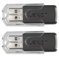 LEXAR MEDIA INC Lexar 8GB ( 2 x 4GB ) JumpDrive FireFly USB 2.0 Flash Drive - 2 Pack