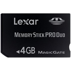 LEXAR MEDIA INC Lexar Media 4GB Platinum II Memory Stick PRO Duo - 40x - 4 GB