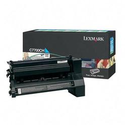 LEXMARK Lexmark Cyan High Yield Return Program Toner Cartridge - Cyan (C7700CH)