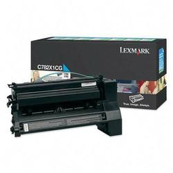 LEXMARK Lexmark Extra High Yield Return Program Cyan Toner Cartridge for C782n, C782dn, C782dtn and X782e Printers - Cyan