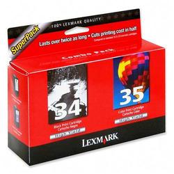 LEXMARK Lexmark No. 34/35 Twin-Pack Black and Color High Yield Ink Cartridge - Black, Color