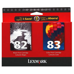LEXMARK Lexmark No. 82/83 Ink Cartridges - Black, Color