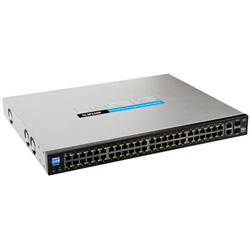 LINKSYS GROUP INC. Linksys SLM248P Managed Ethernet Switch with PoE - 24 x 10/100Base-TX LAN, 24 x 10/100Base-TX LAN, 2 x 10/100/1000Base-T Uplink