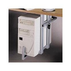 Balt Inc. Lockable CPU Holder with Two Combination Locks, Gray Steel (BLT66559)