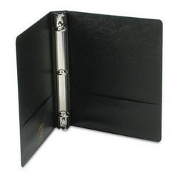 Wilson Jones/Acco Brands Inc. Locking No Gap Round Ring Binder with Label Holder, 1 Capacity, Black (WLJ36414NB)