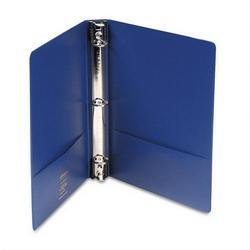 Wilson Jones/Acco Brands Inc. Locking No Gap Round Ring Binder with Label Holder, 1 Capacity, Dark Blue (WLJ36414NBL)