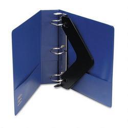 Wilson Jones/Acco Brands Inc. Locking No Gap Round Ring Binder with Label Holder, 2 Capacity, Dark Blue (WLJ36444NBL)