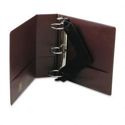 Wilson Jones/Acco Brands Inc. Locking No Gap Round Ring Binder with Label Holder, 3 Capacity, Burgundy (WLJ36449NC)