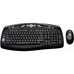 Logitech Cordless Desktop LX 300 Keyboard and Optical Mouse - Keyboard - Wireless - 104 Keys - Mouse - Optical - mini-DIN (PS/2) - - Receiver, Type A - USB - R
