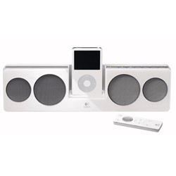 Logitech Pure-Fi Anywhere iPod Speaker System - 4.0-channel - White