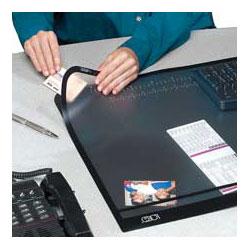 Artistic Office Products Logo Pad™ Recycled Desktop Organizer with Clear Overlay, 20 x 31, Black (AOP41200S)