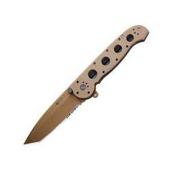 Columbia River Knife & Tool M16 Desert Tactical Folder, Desert Aluminum Handle, Combo