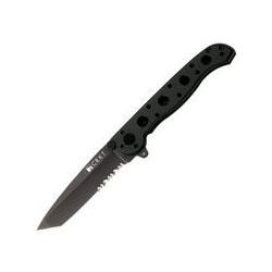 Columbia River Knife & Tool M16 Edc, Black Aluminum Handle, Black Tanto Blade, Comboedge