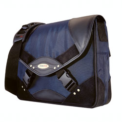 MOBILE EDGE LLC MOB MEBCS3 HERITAGE SELECT BRIEFCASE IN NAVY AND BLACK