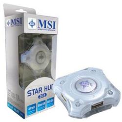 MSI COMPUTER MSI 4 Port USB 2.0 Star Hub - 4 x 4-pin USB 2.0 - USB - External