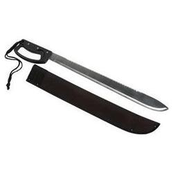 Meyerco Machete, 22.00 In., Rubber Overmold Handle, Nylon Sheath