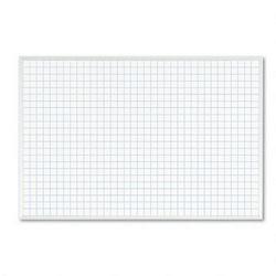 Magna Visual, Inc. MagnaWite™ Schedule Planning Board with 1 x 1 Grid, 36w x 24h, Aluminum Frame (MAVPBFG5)