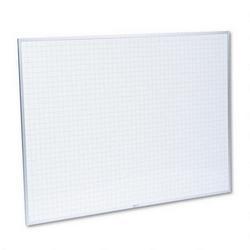 Magna Visual, Inc. MagnaWite™ Schedule Planning Board with 1 x 1 Grid, 48w x 36h, Aluminum Frame (MAVPBFG6)