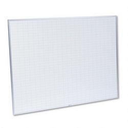Magna Visual, Inc. MagnaWite™ Schedule Planning Board with 1 x 2 Grid, 48w x 36h, Aluminum Frame (MAVPBFG26)