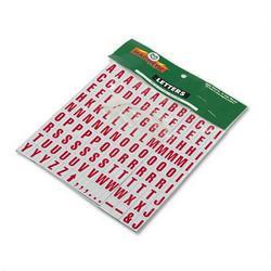 Magna Visual, Inc. Magnetic Board Letters, 3/4 High, Red-on-White, 120/Set (MAVPFA23)