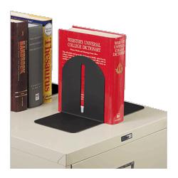 Mmf Industries Magnetic Fashion Bookends, Steel, 6 x5 x7 , Black (MMF241017204)