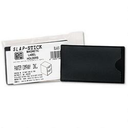 Panter Company Magnetic Label Holders, 4-1/4 x 2-1/2 , Black, 10/Pack (PCIMAGLHBK)