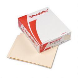 Esselte Pendaflex Corp. Manila End Tab Folders, 3/4 Exp., 1 Fastener, 2-Ply Tab, Letter Size, 50/Box (ESSH10U1)
