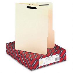 Smead Manufacturing Co. Manila Folders with Two 2 Capacity Fasteners, Letter, 2/5 Right Cut, 50/Box (SMD14587)