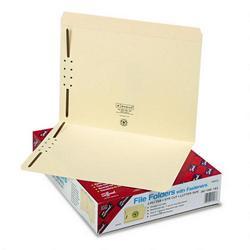 Smead Manufacturing Co. Manila Folders with Two 2 Capacity Fasteners, Letter, Straight Cut, 50/Box (SMD14513)
