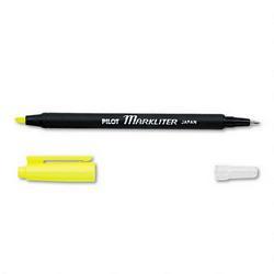 Pilot Corp. Of America Markliter™ Ball Pen & Highlighter, Black Ink Ballpoint/Yellow Chisel Tip (PIL45600)