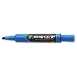 Avery-Dennison Marks-A-Lot® Regular Chisel Tip Permanent Marker, Blue Ink (AVE07886)