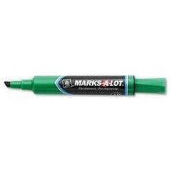 Avery-Dennison Marks-A-Lot® Regular Chisel Tip Permanent Marker, Green Ink (AVE07885)