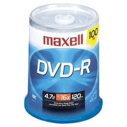 Maxell 16x DVD+R Media - 4.7GB - 100 Pack