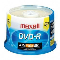 Maxell 16x DVD-R Media - 4.7GB - 50 Pack (638011)
