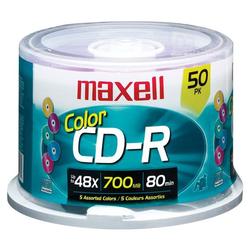 Maxell 48x CD-R Color Media - 700MB - 50 Pack