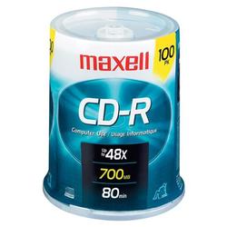 Maxell 48x CD-R Media - 700MB - 100 Pack (648200)
