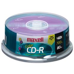 Maxell 48x CD-R Media - 700MB - 25 Pack