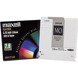 Maxell 5.25 Magneto Optical Media - Rewritable - 2.6GB - 4x