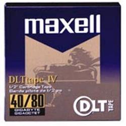 Maxell DLTtape IV Data Cartridge - DLT DLTtapeIV - 40GB (Native)/80GB (Compressed) DLT 8000, 35GB (Native)/70GB (Compressed) DLT 7000, 20GB (Native)/40GB (Compr