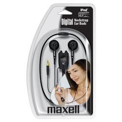 Maxell P-NS Neck Strap Digital Earphone - - Stereo
