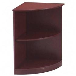 Tiffany Mayline Corsica Series 2-Shelf Quarter Round Bookcase - 29.5 Height x 19 Width x 19 Depth - Beveled Edge - Wood - Sierra Cherry Top