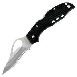 Spyderco Meadowlark, Black Frn Handle, Comboedge