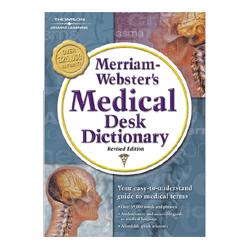 Merriam-Webster Hardback Medical Dictionary, Over 1000 Biographies, 7 x9-1/2 (MER55)