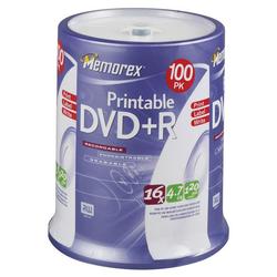 Memorex 16x DVD+R Media - 4.7GB - 100 Pack (5623)