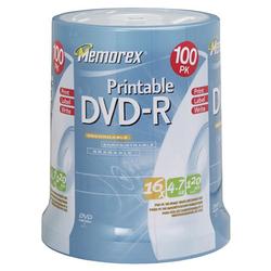 Memorex 16x DVD-R Media - 4.7GB - 100 Pack